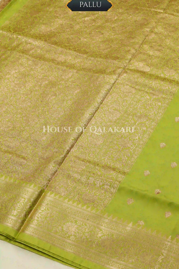 Mushroom silk Saree pallu