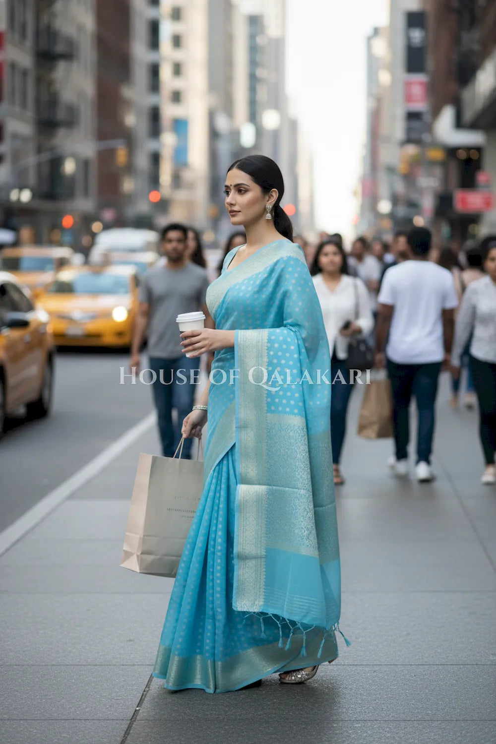 cotton saree 0355 outdoor pose2