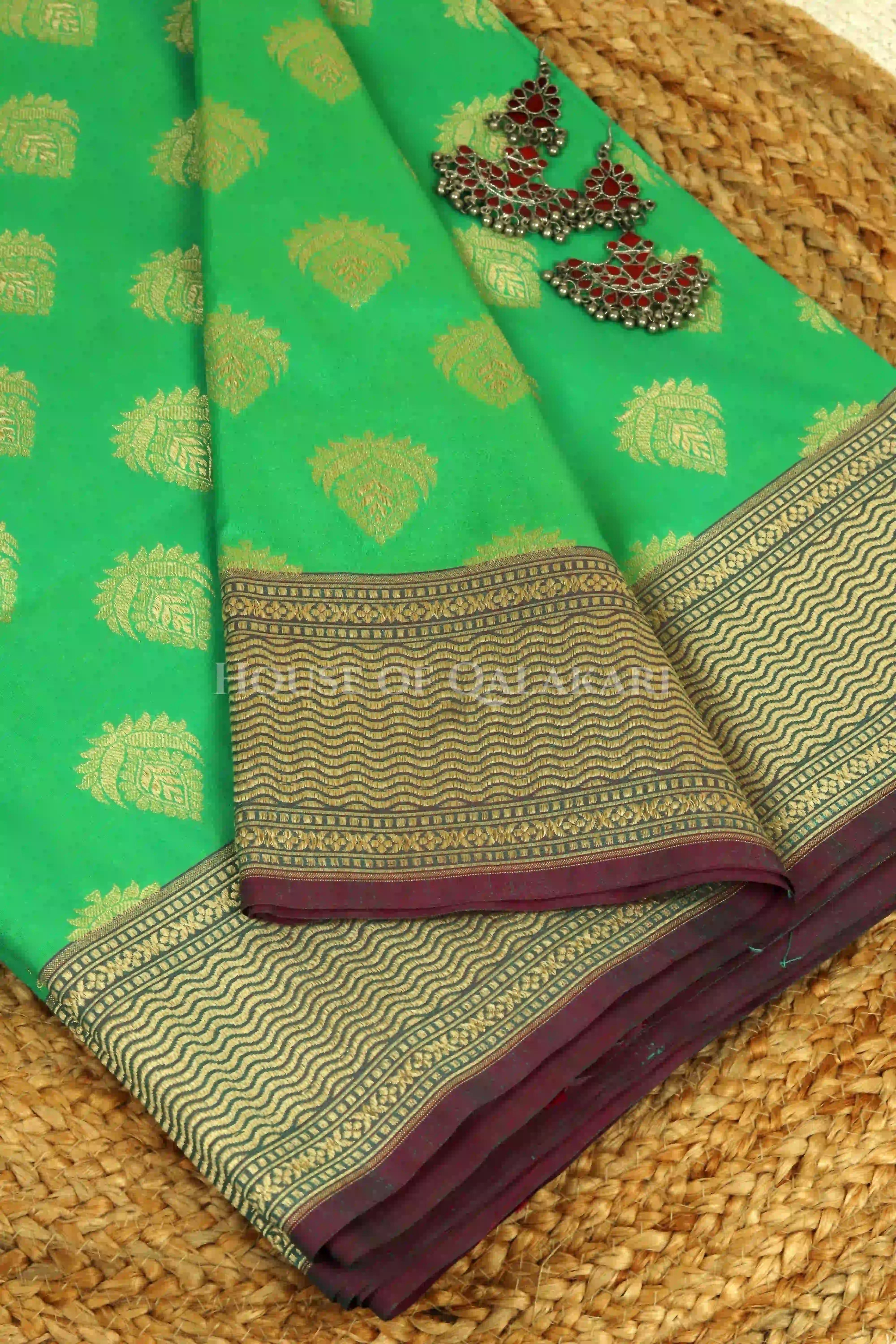 georget silk saree body