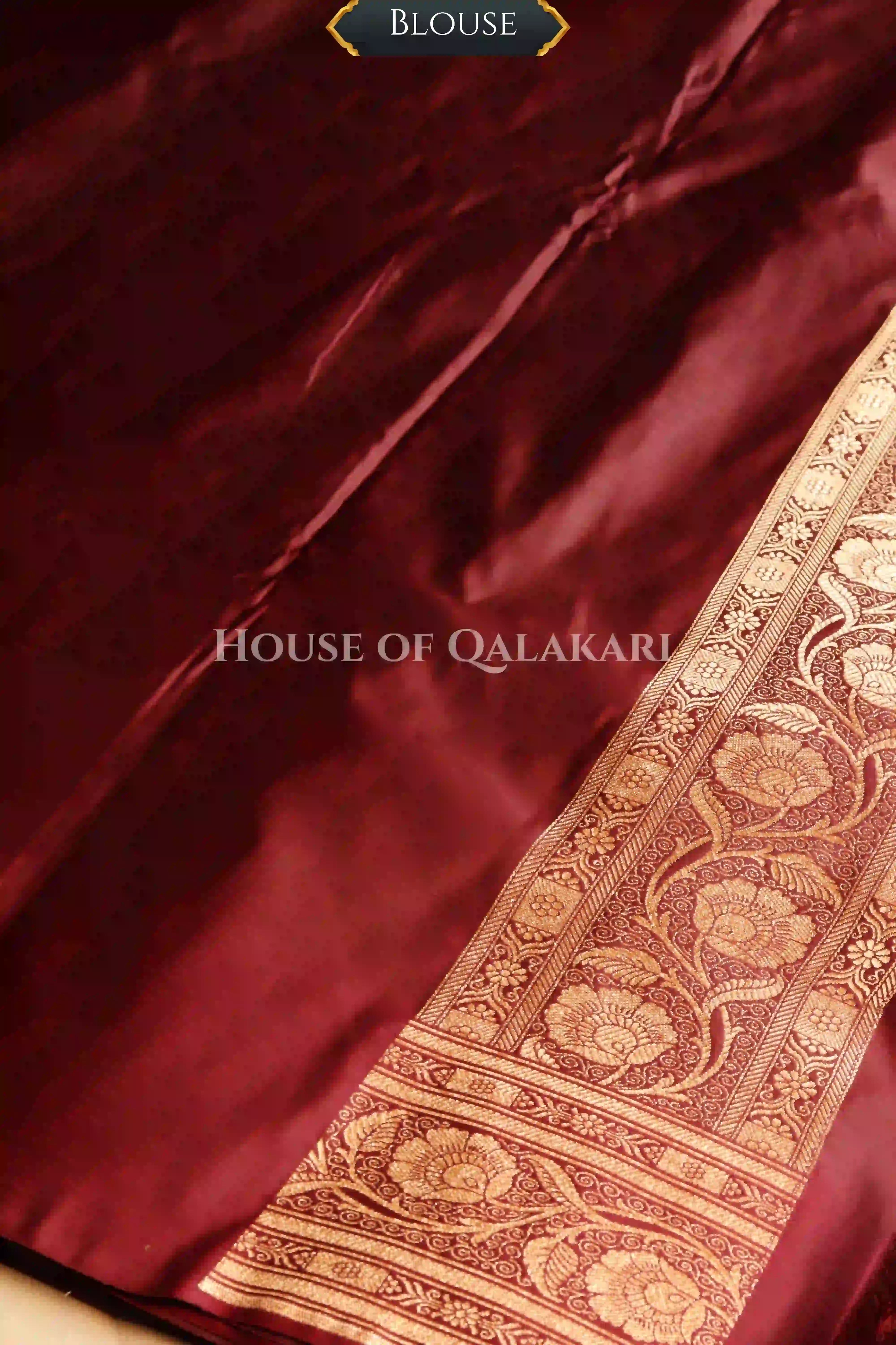 Double Katan Silk Saree blouse