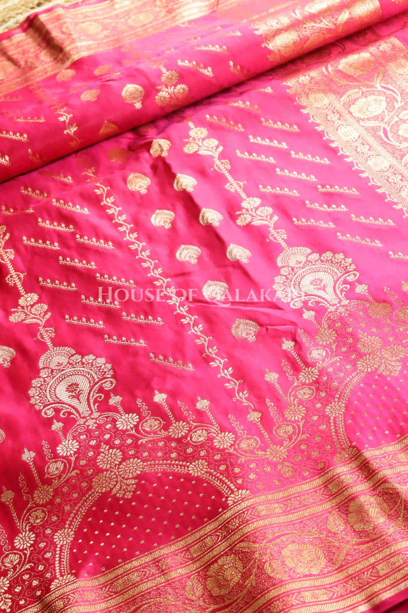 Double Katan Silk Saree body