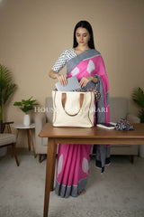 mulmul cotton bagru saree 402 office pose