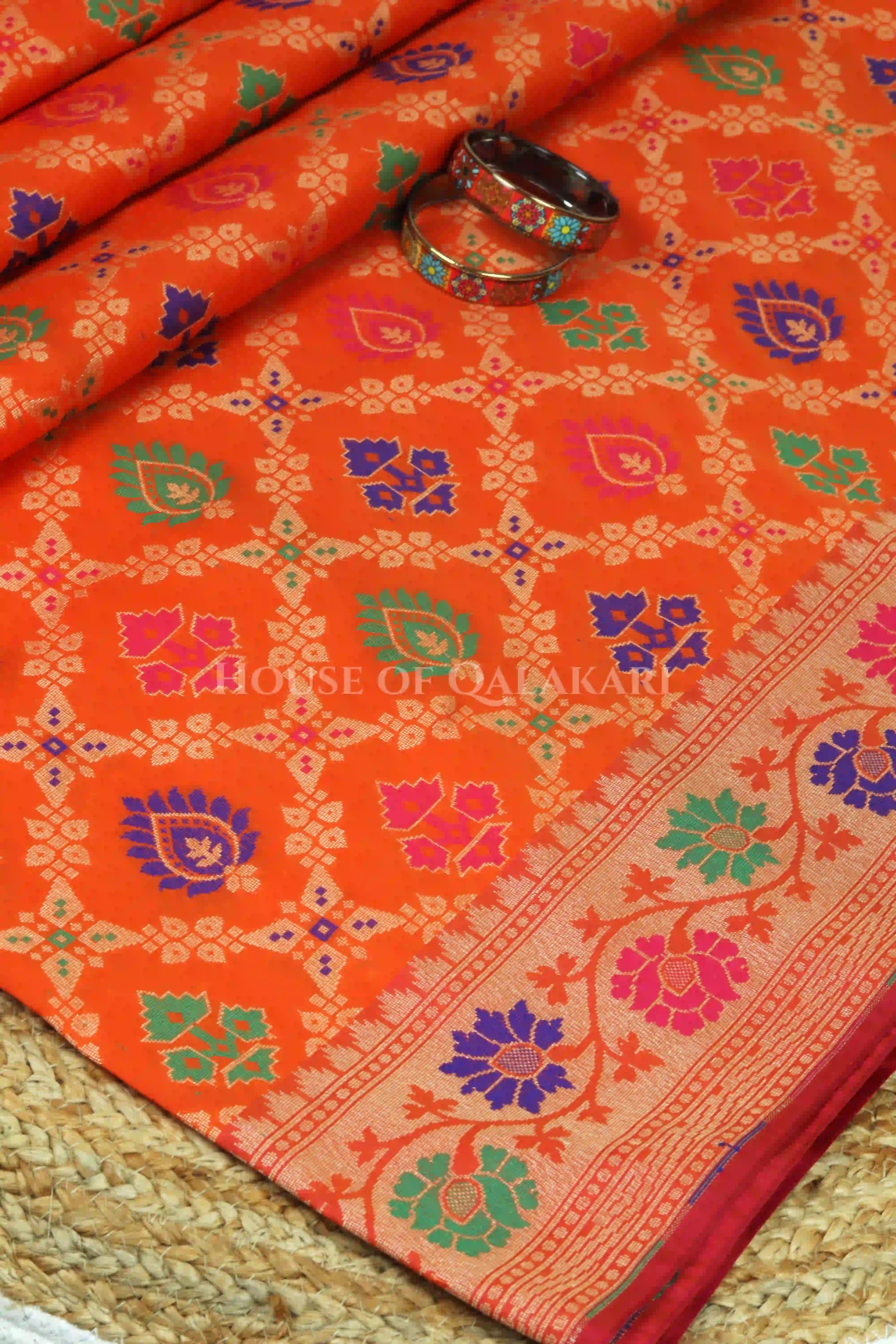 georget silk saree body