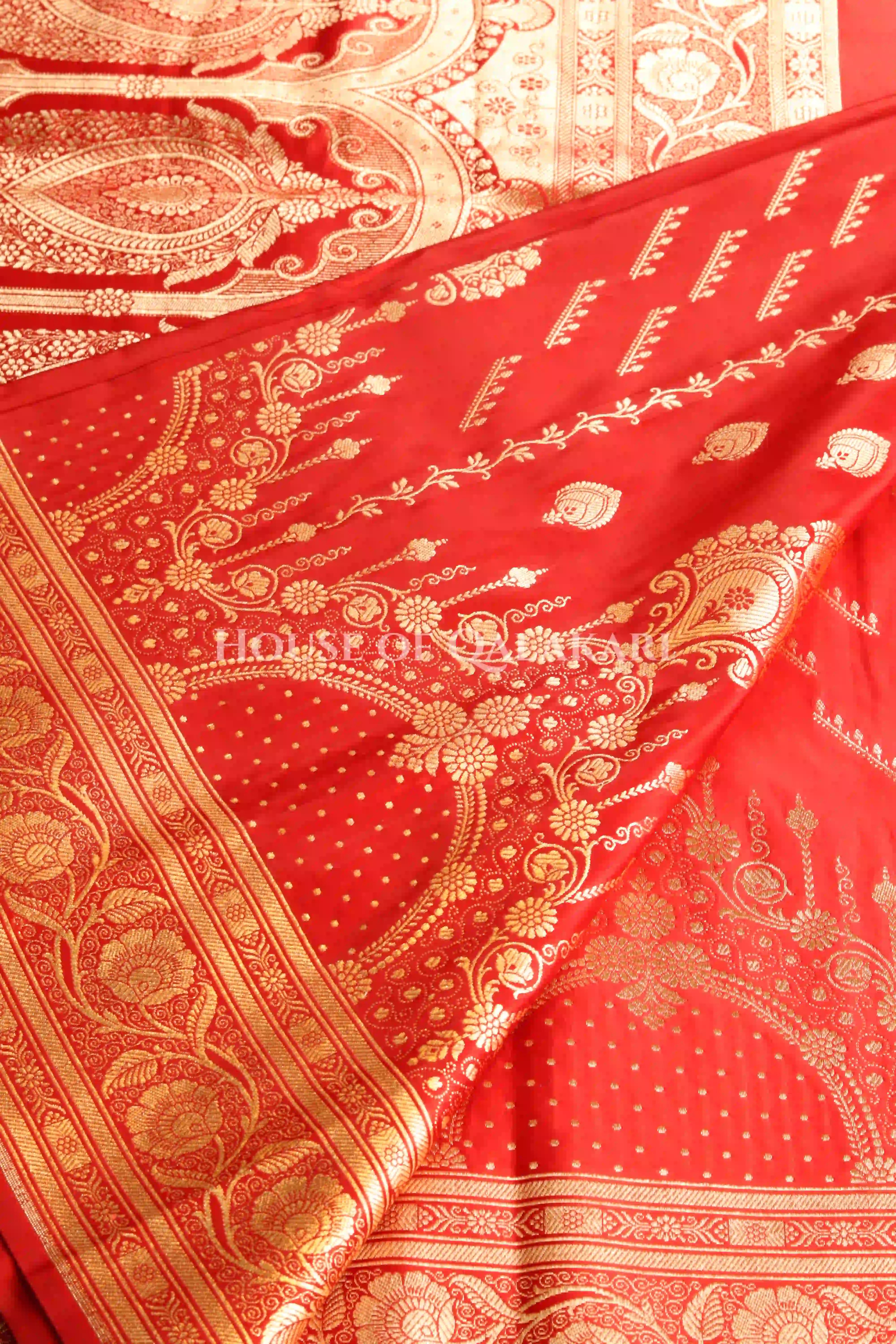Double Katan Silk Saree border