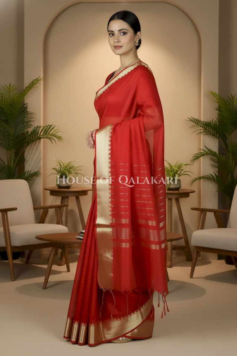 cotton saree 0337 side pose
