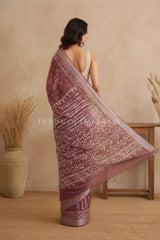 linen cotton saree 483 back pose