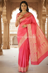 pure silk saree festive pose