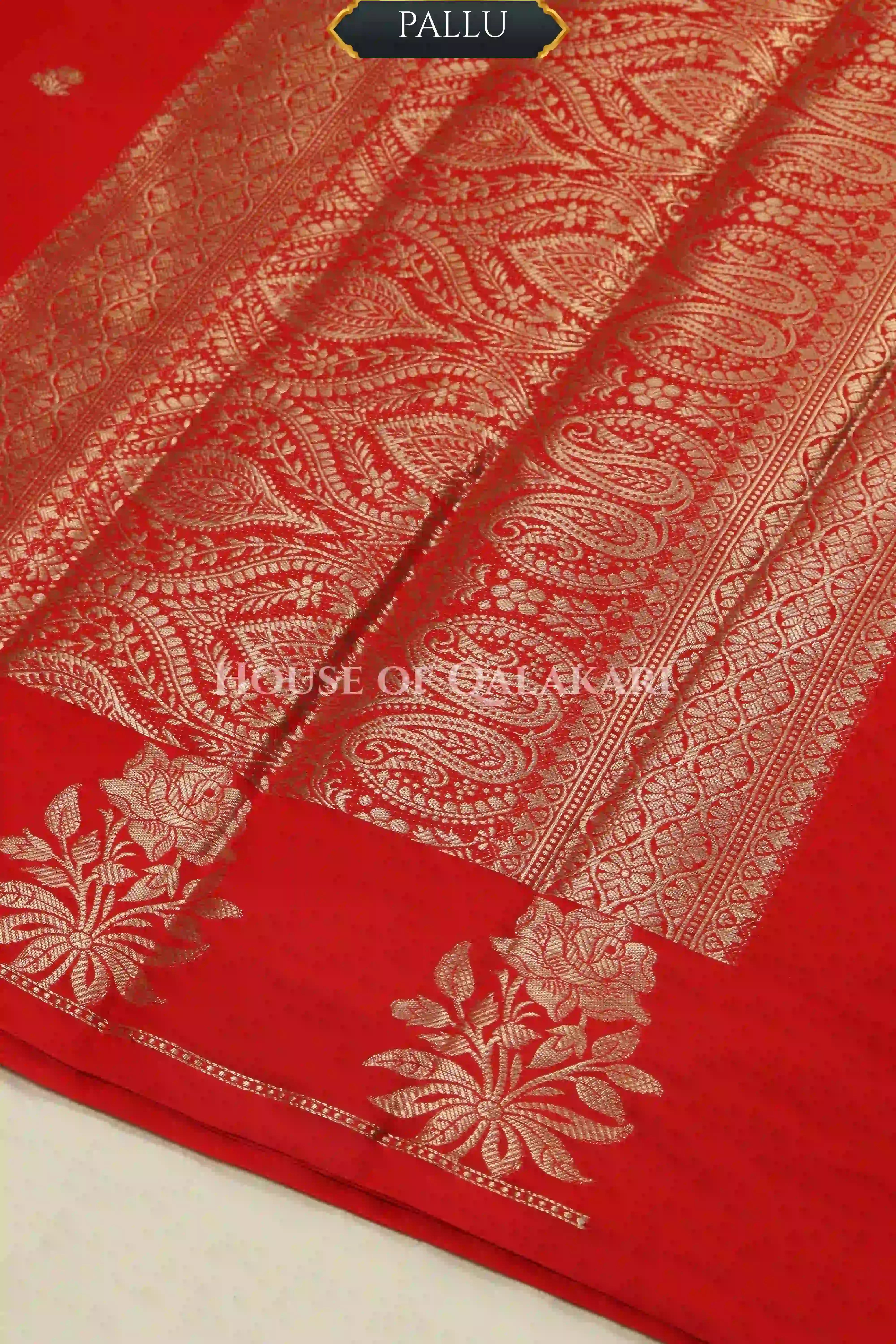 Mango Silk Saree pallu