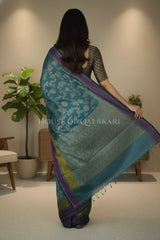 mulmul cotton patola saree 0416 back pose