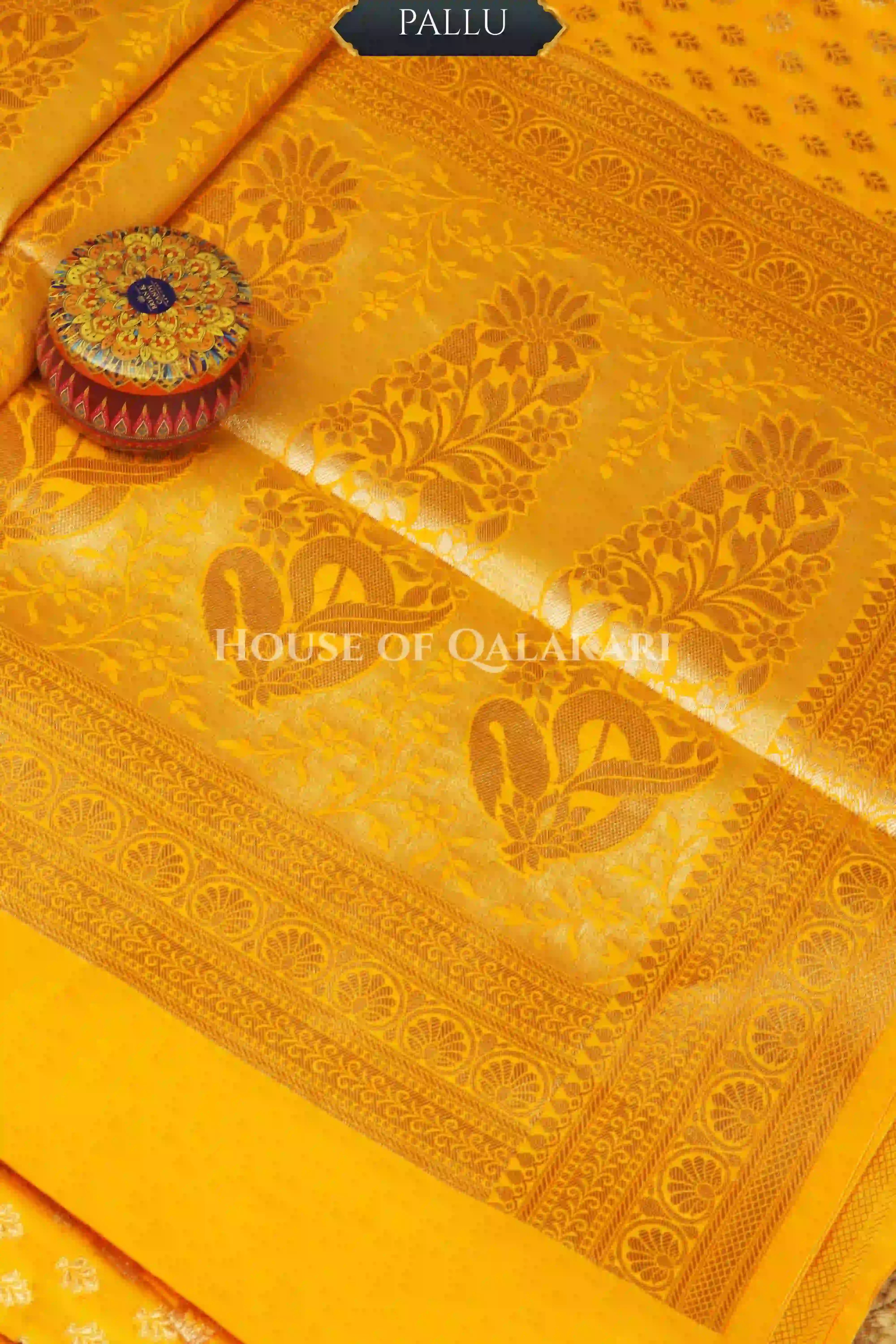 monga pure silk saree pallu