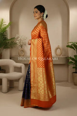 Upadda soft silk Saree side pose
