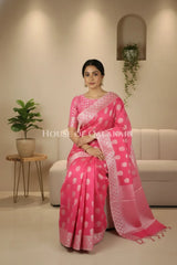 Cotton Saree sitting pose