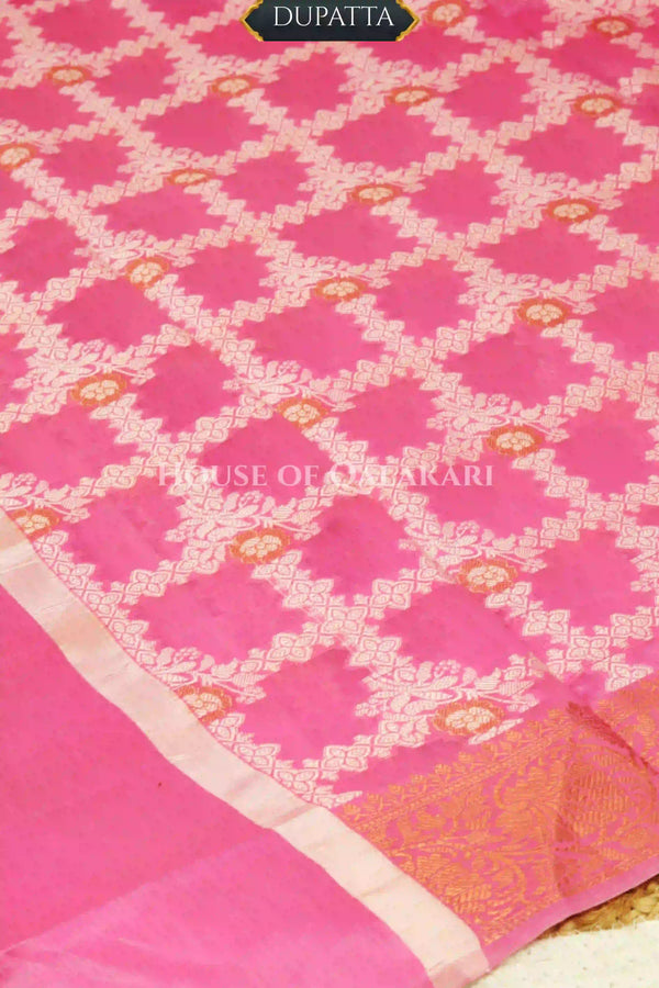 chanderi cotton dress material dupatta