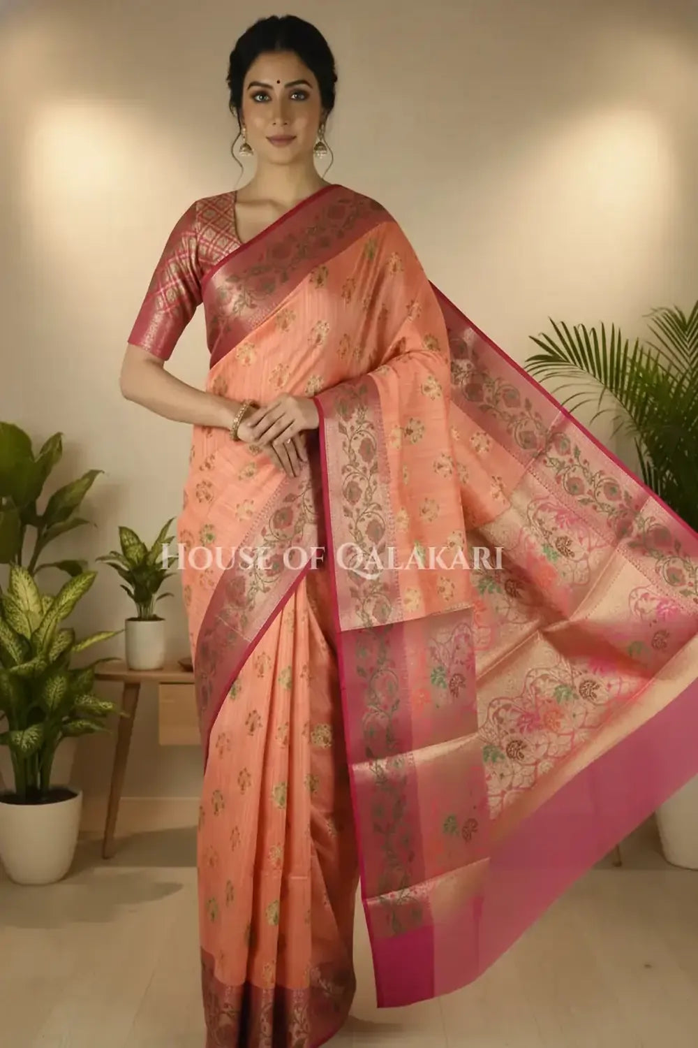 Cotton Saree front pose