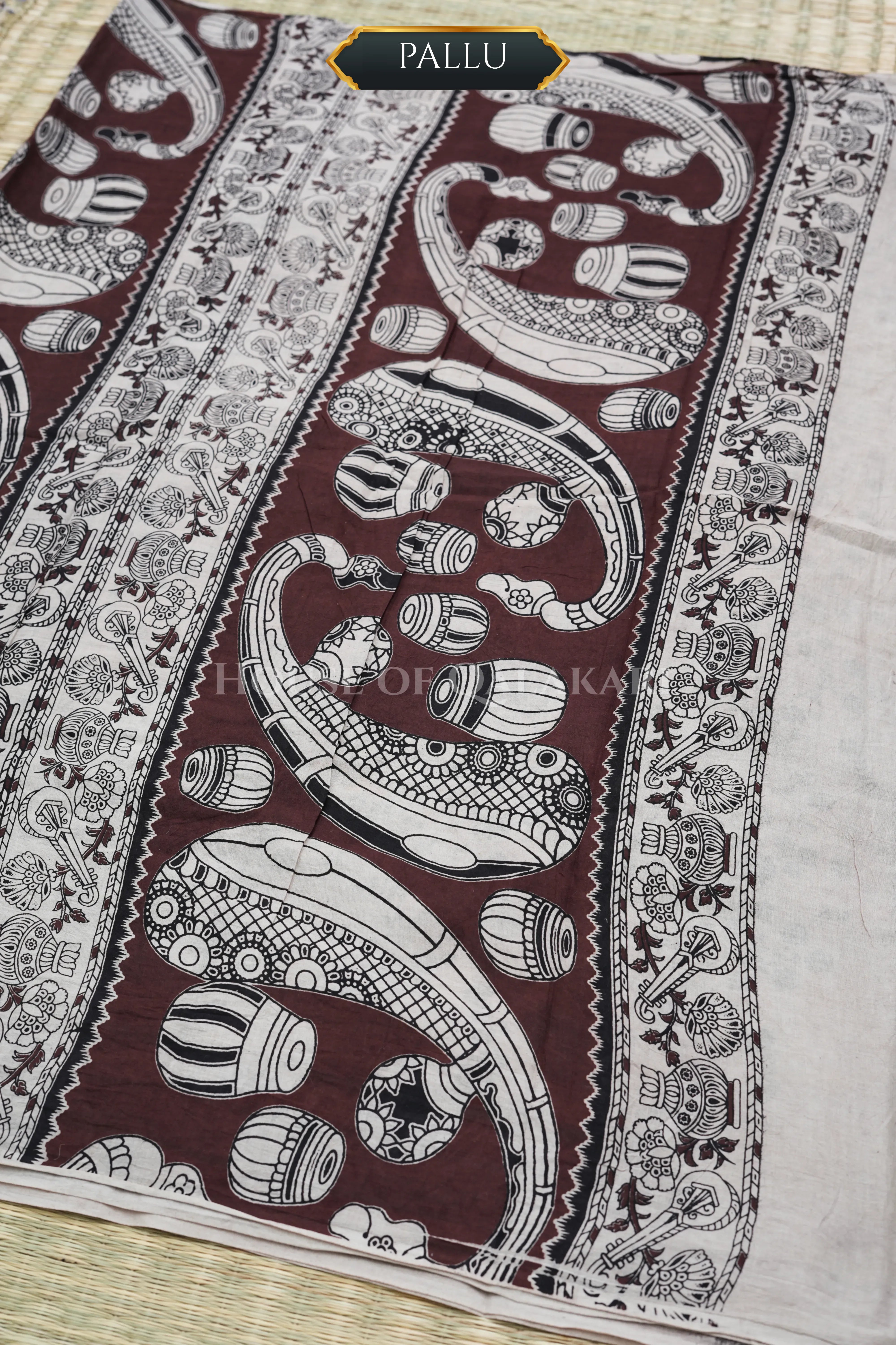 cotton kalamkari saree 0457 blouse