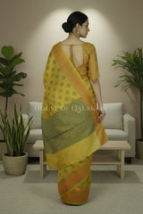 mulmul cotton patola saree 0419 back pose