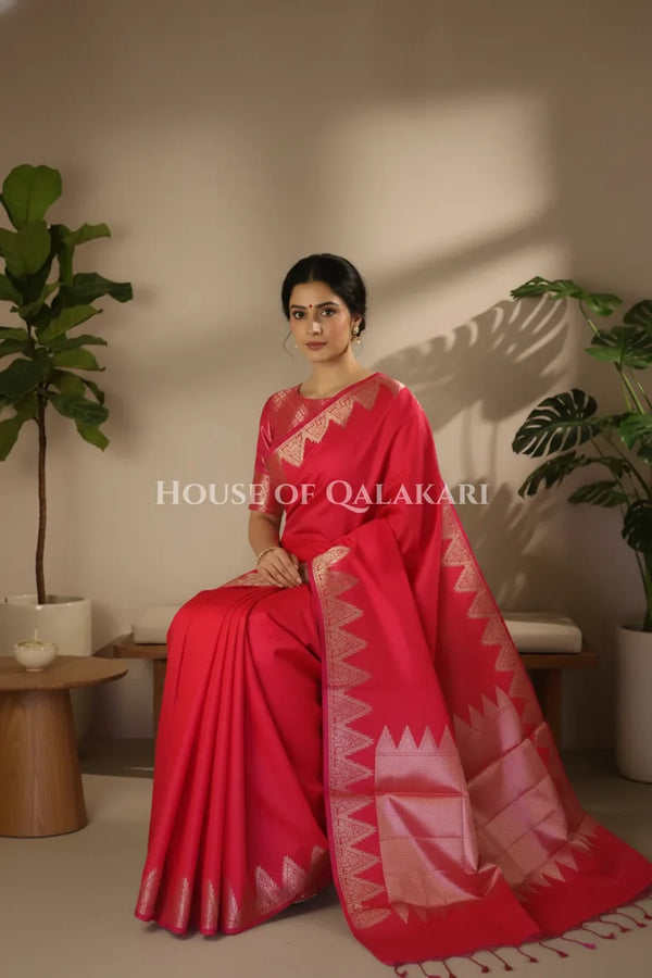 Silk Saree sitting pose