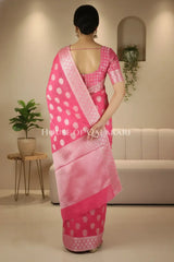 Cotton Saree back pose