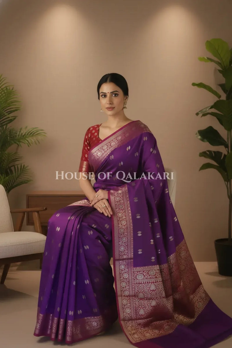 Silk Saree sitting pose