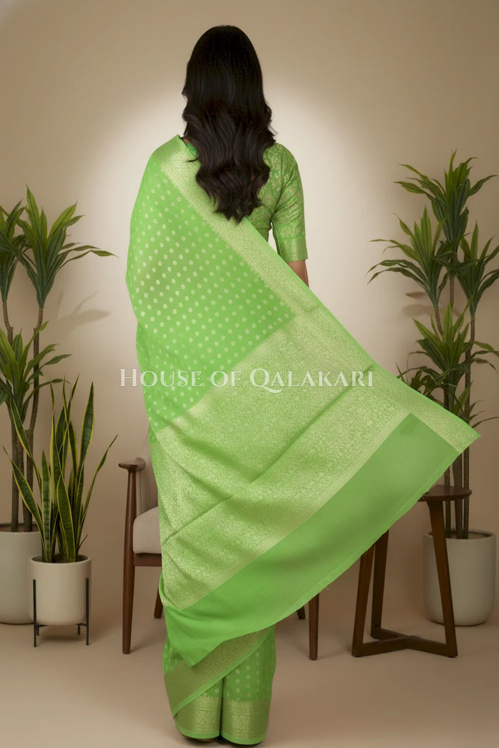 cotton saree 0357 back pose