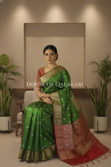 Silk Saree sitting pose