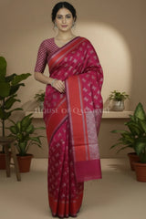 mulmul cotton patola saree 0435 front pose