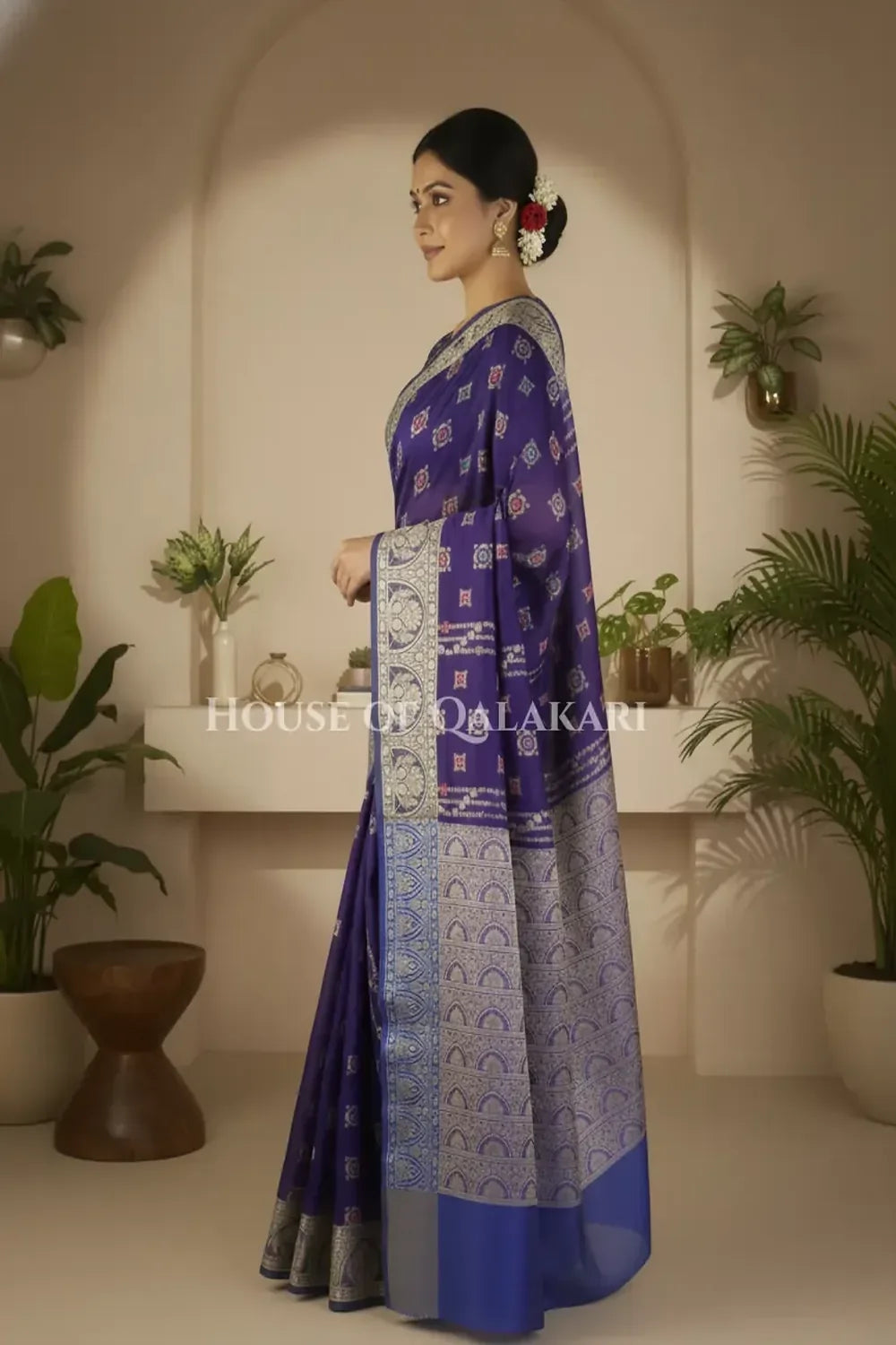 Cotton Saree side pose