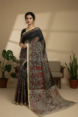 kota cotton kalamkari saree 0453 front pose