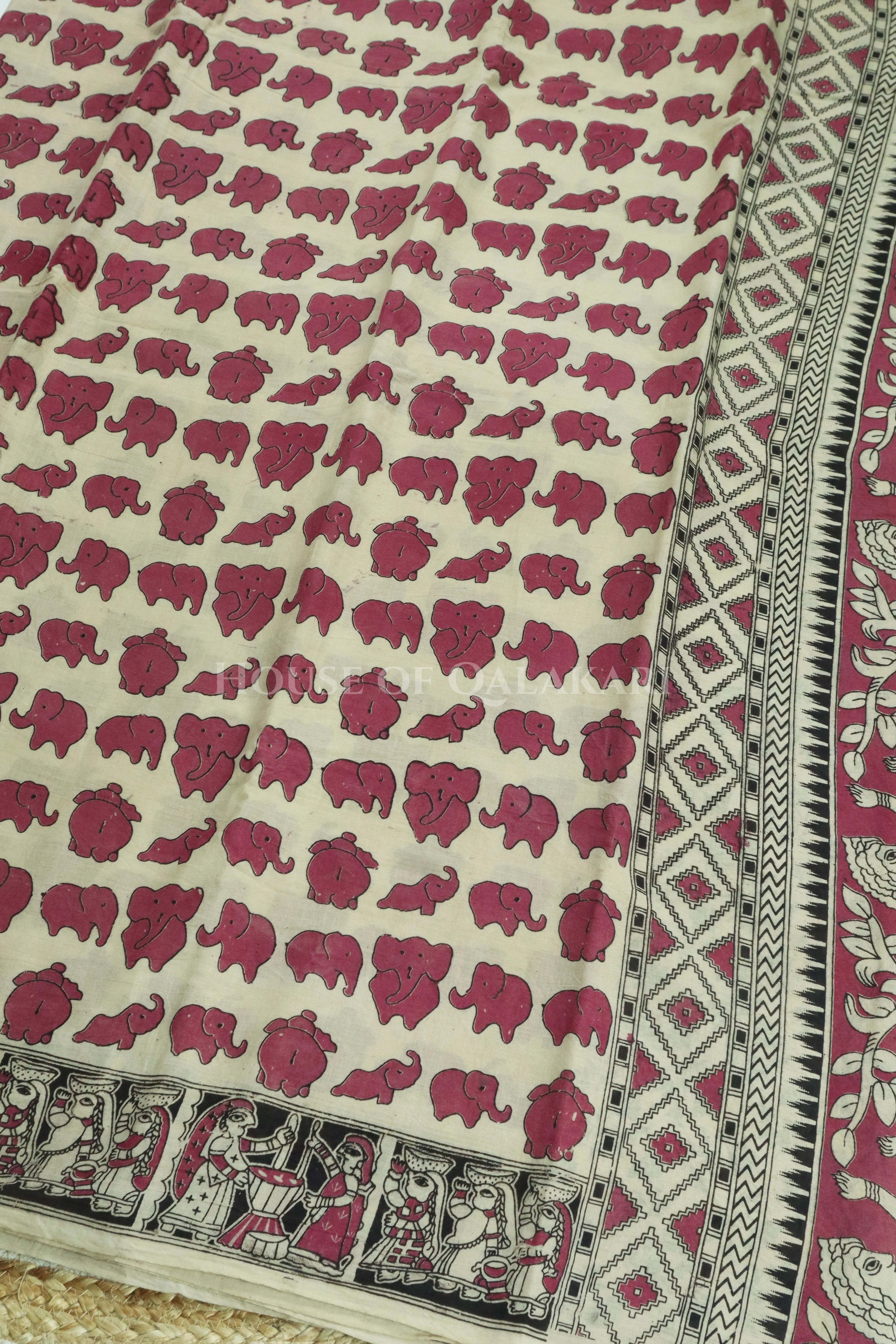 cotton kalamkari saree 0465 pallu