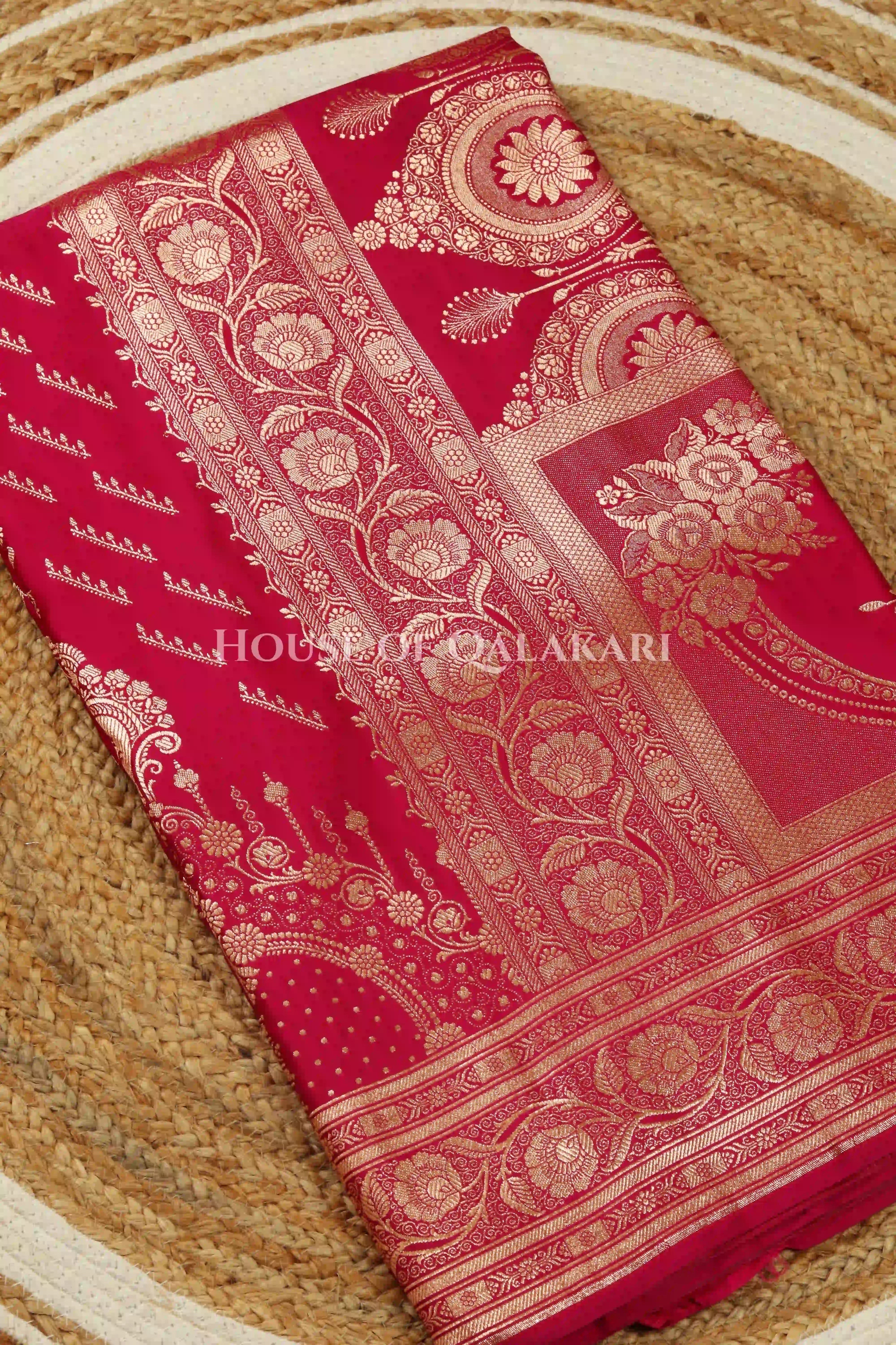 Double Katan Silk Saree product