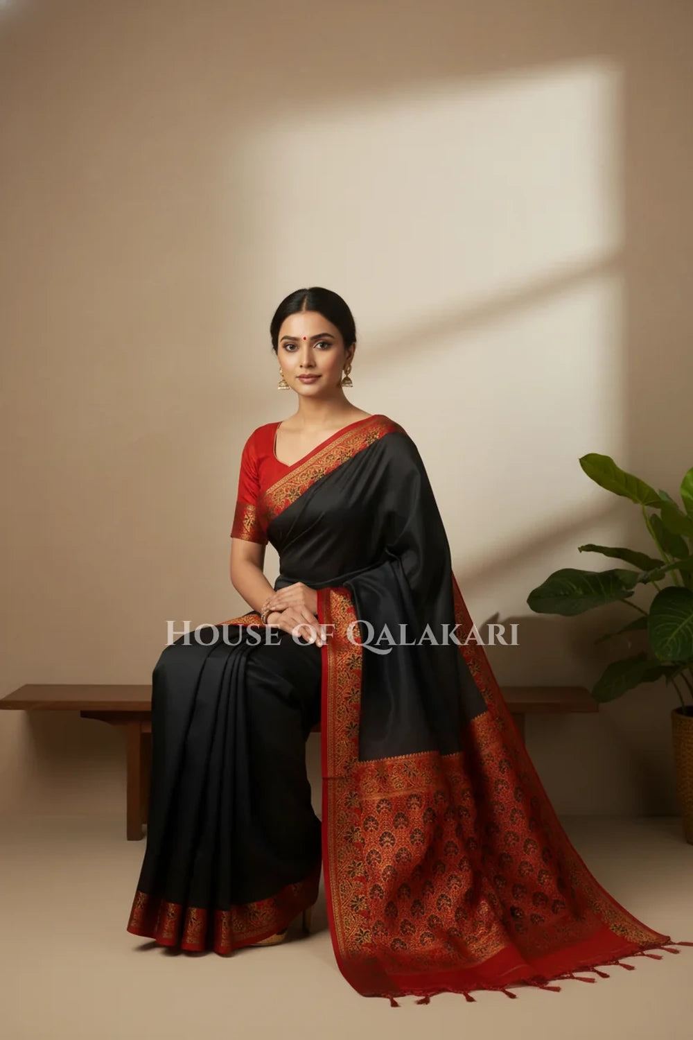 Silk Saree sitting pose