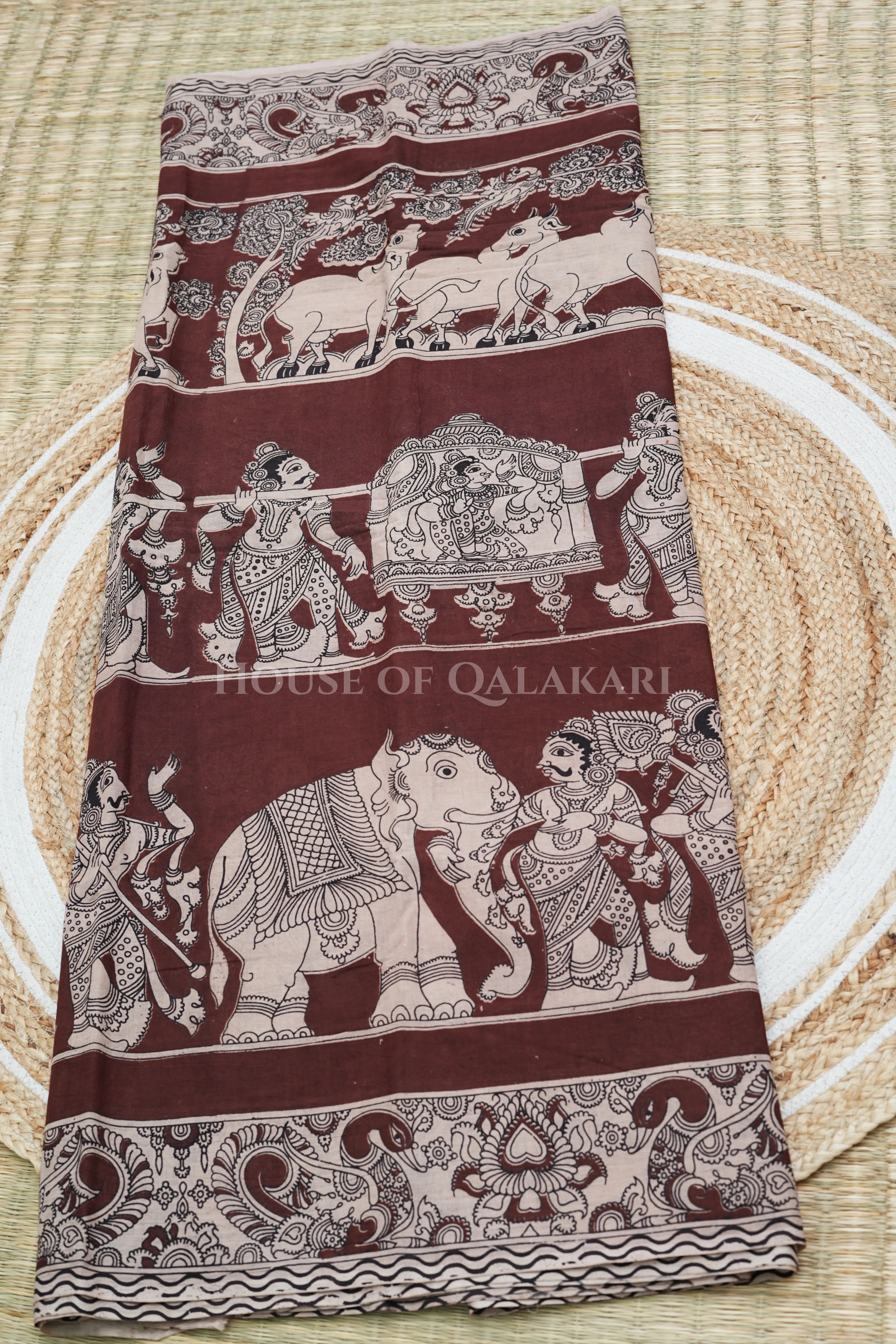 cotton kalamkari saree 0461 body