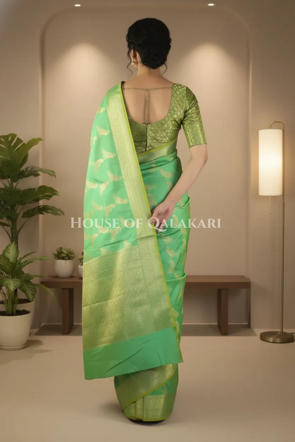 Silk Saree back pose