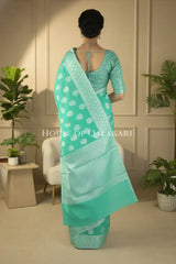 Cotton Saree back pose