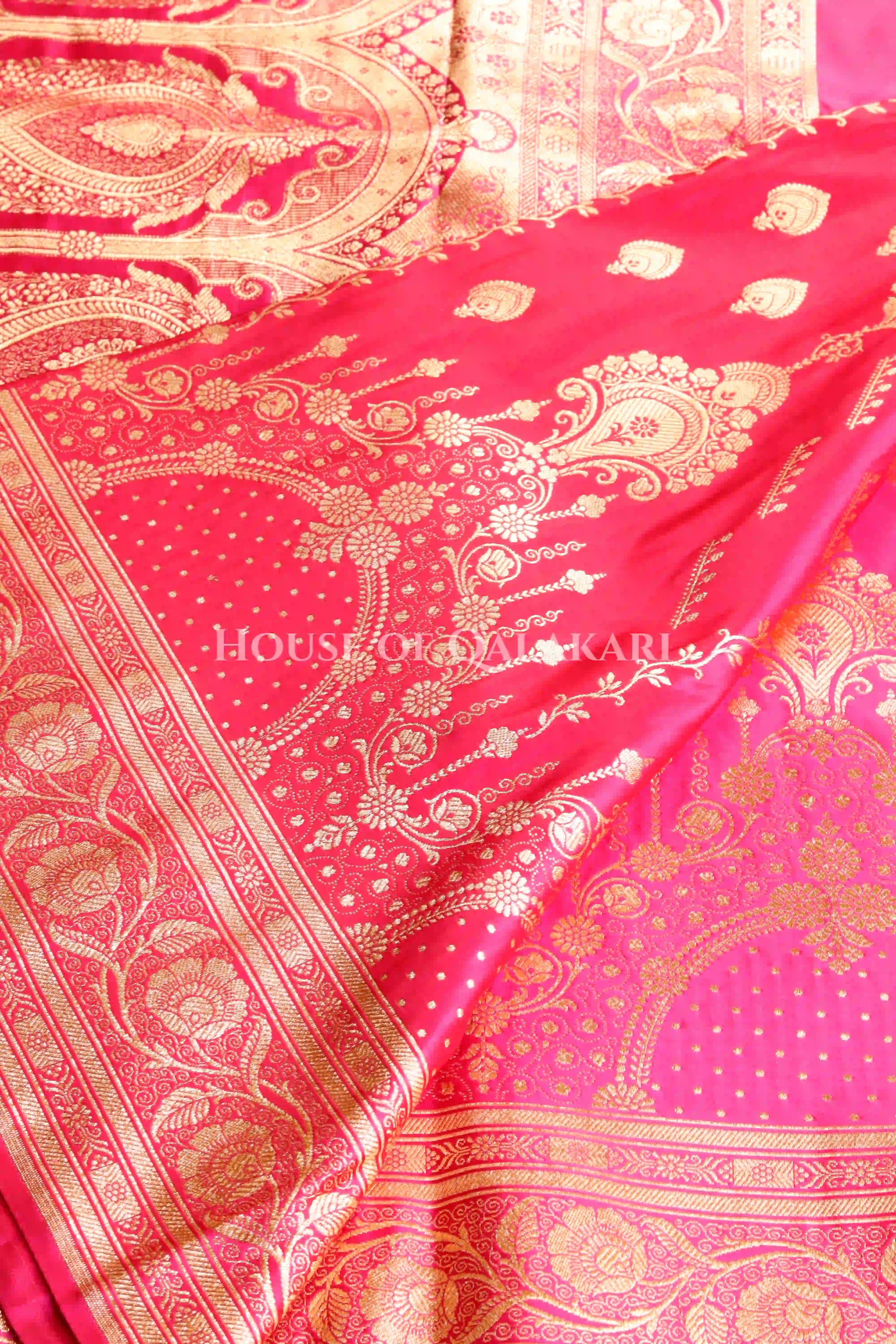 Double Katan Silk Saree border