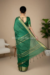 cotton saree 0340 back pose