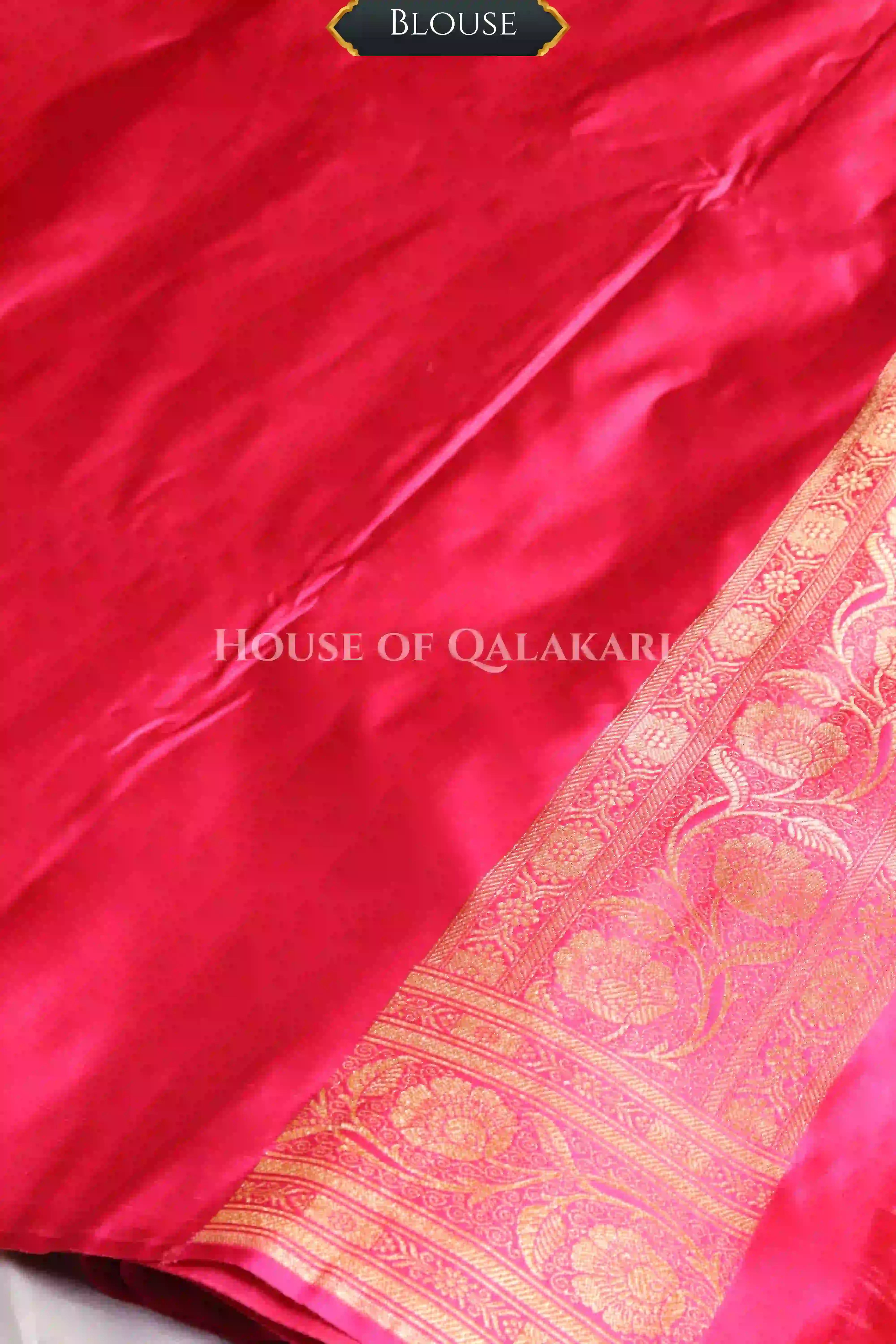 Double Katan Silk Saree blouse