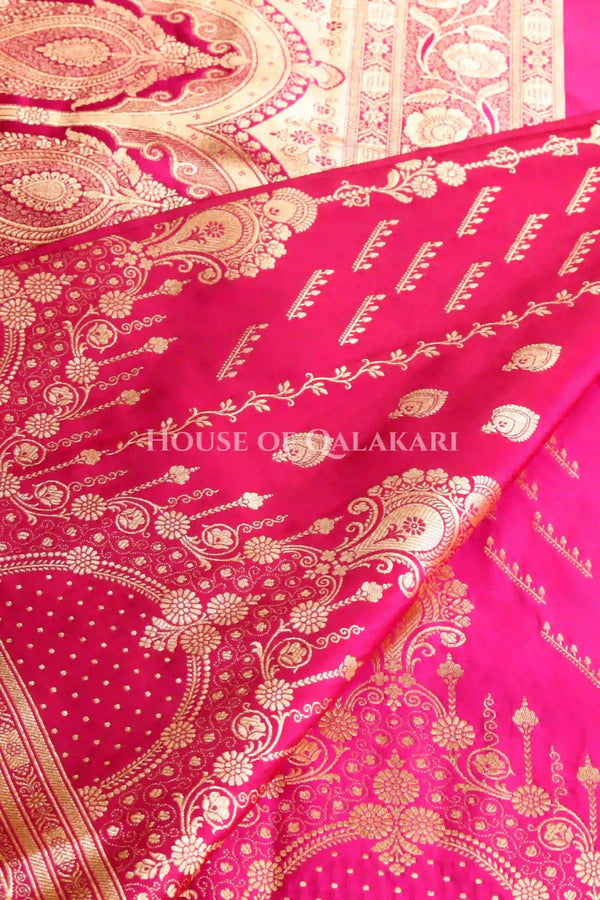 Double Katan Silk Saree body