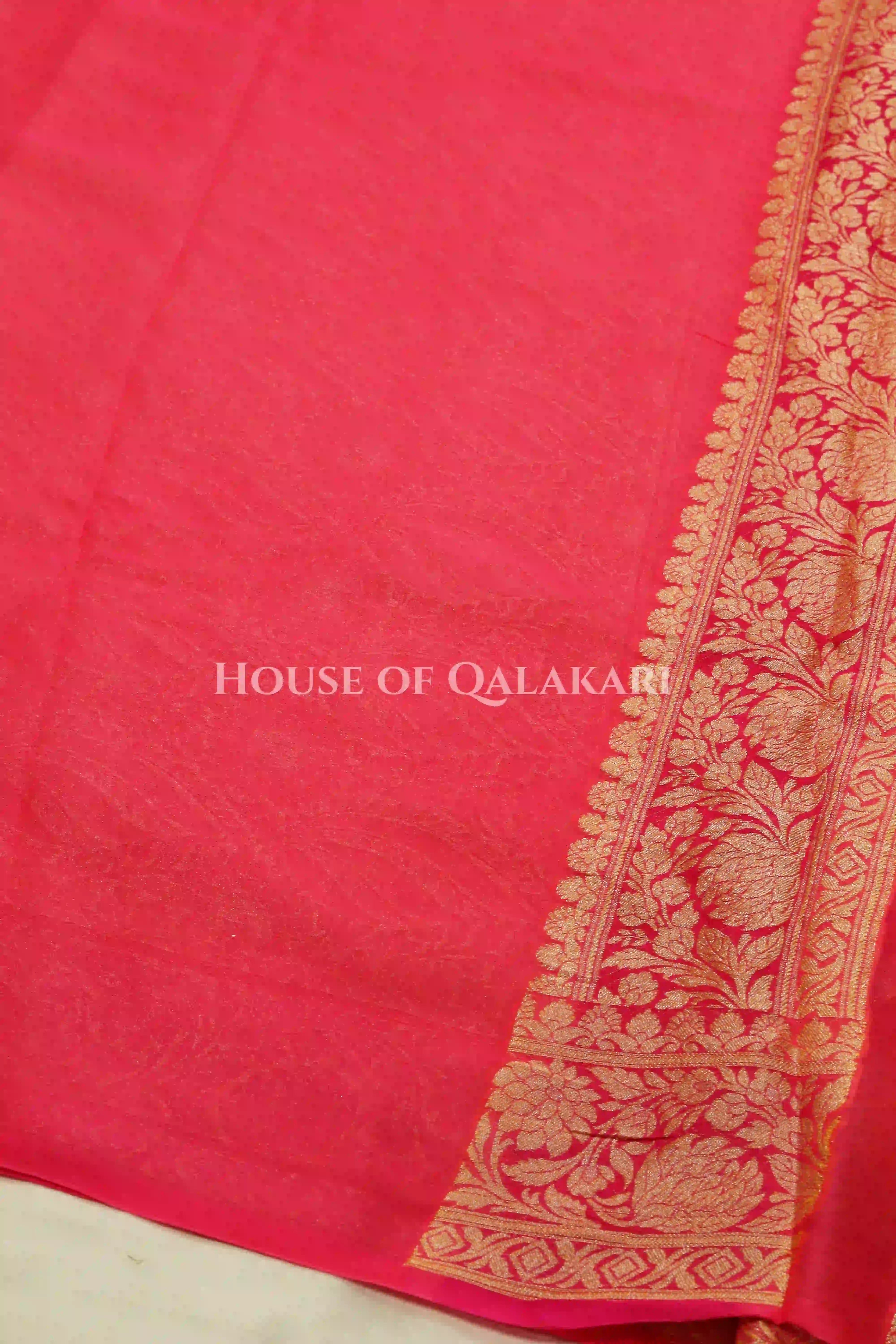 Khaddi Georget Silk Saree Blouse