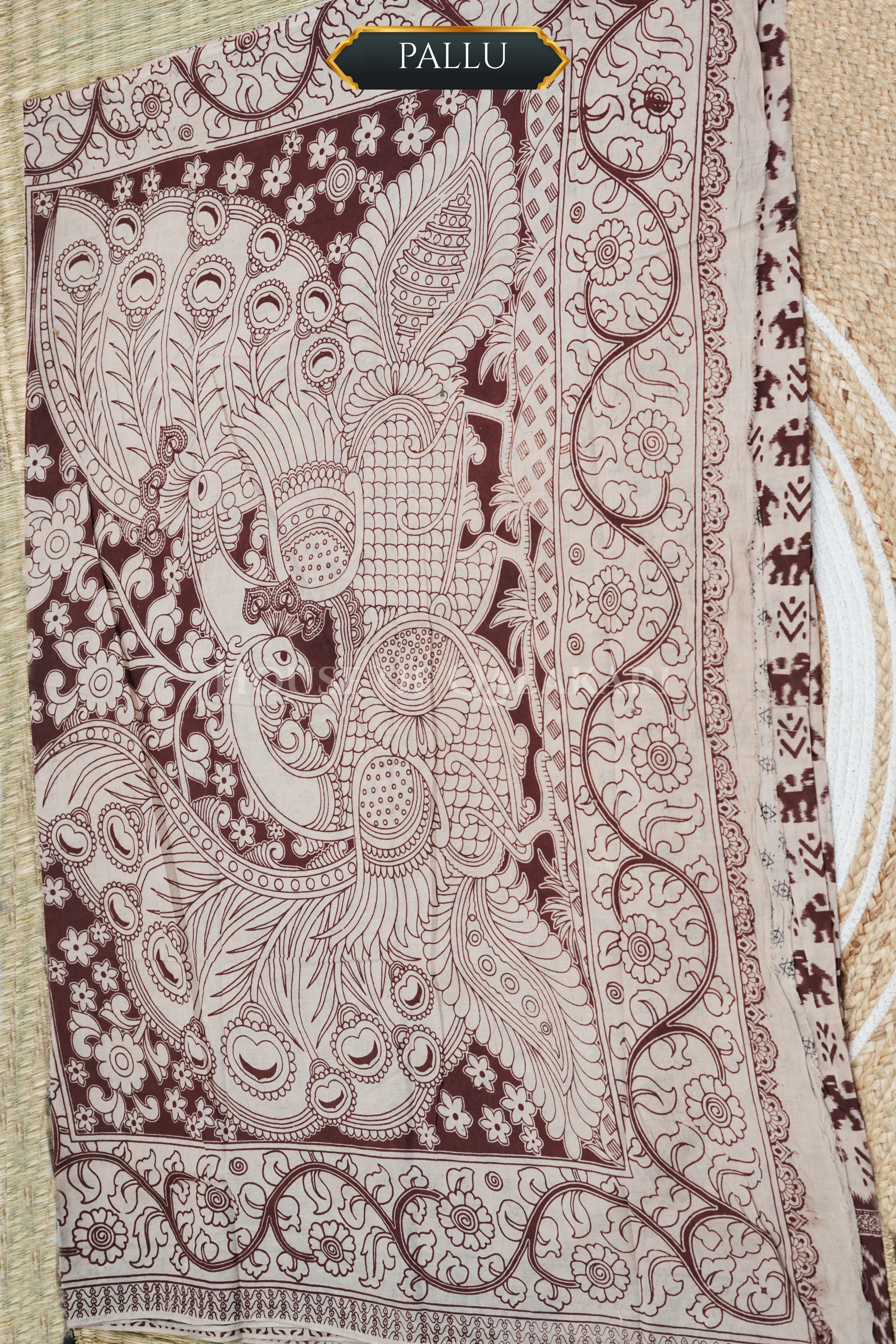 cotton kalamkari saree 0458 pallu