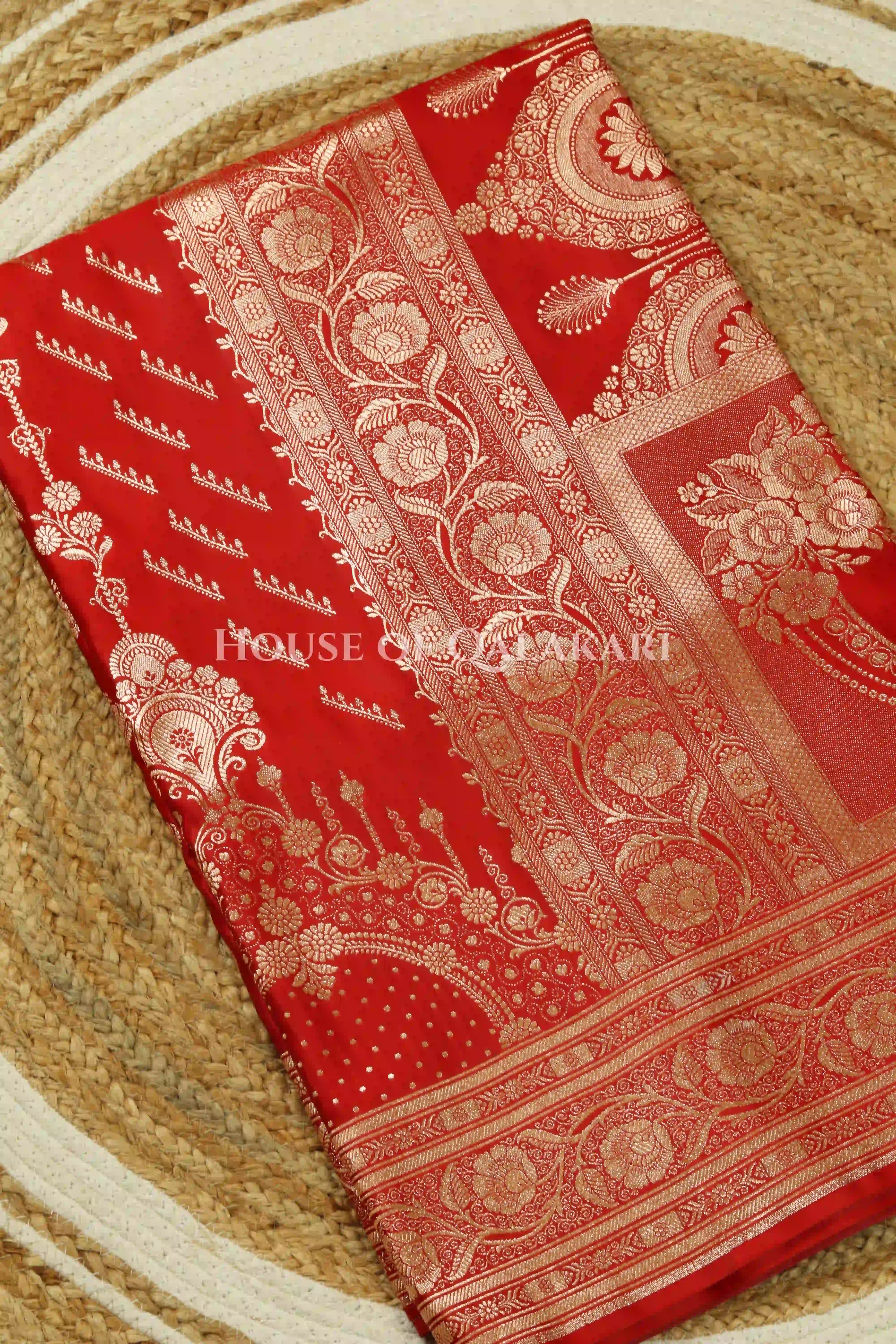 Double Katan Silk Saree product