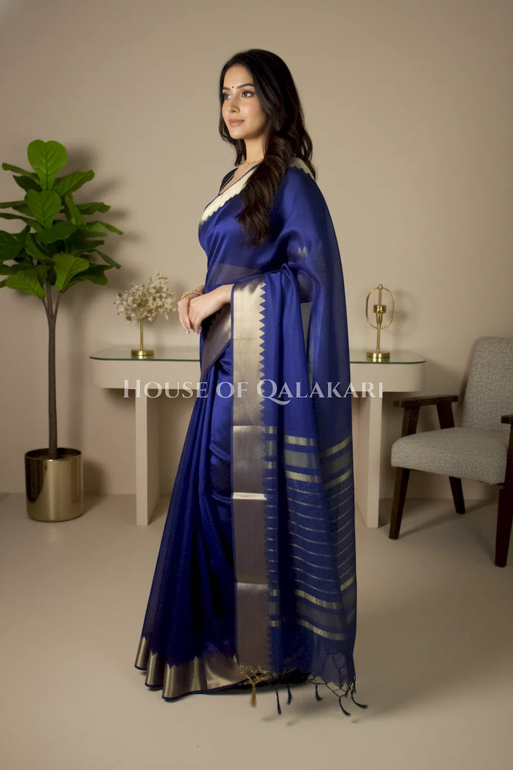 cotton saree 0343 side pose