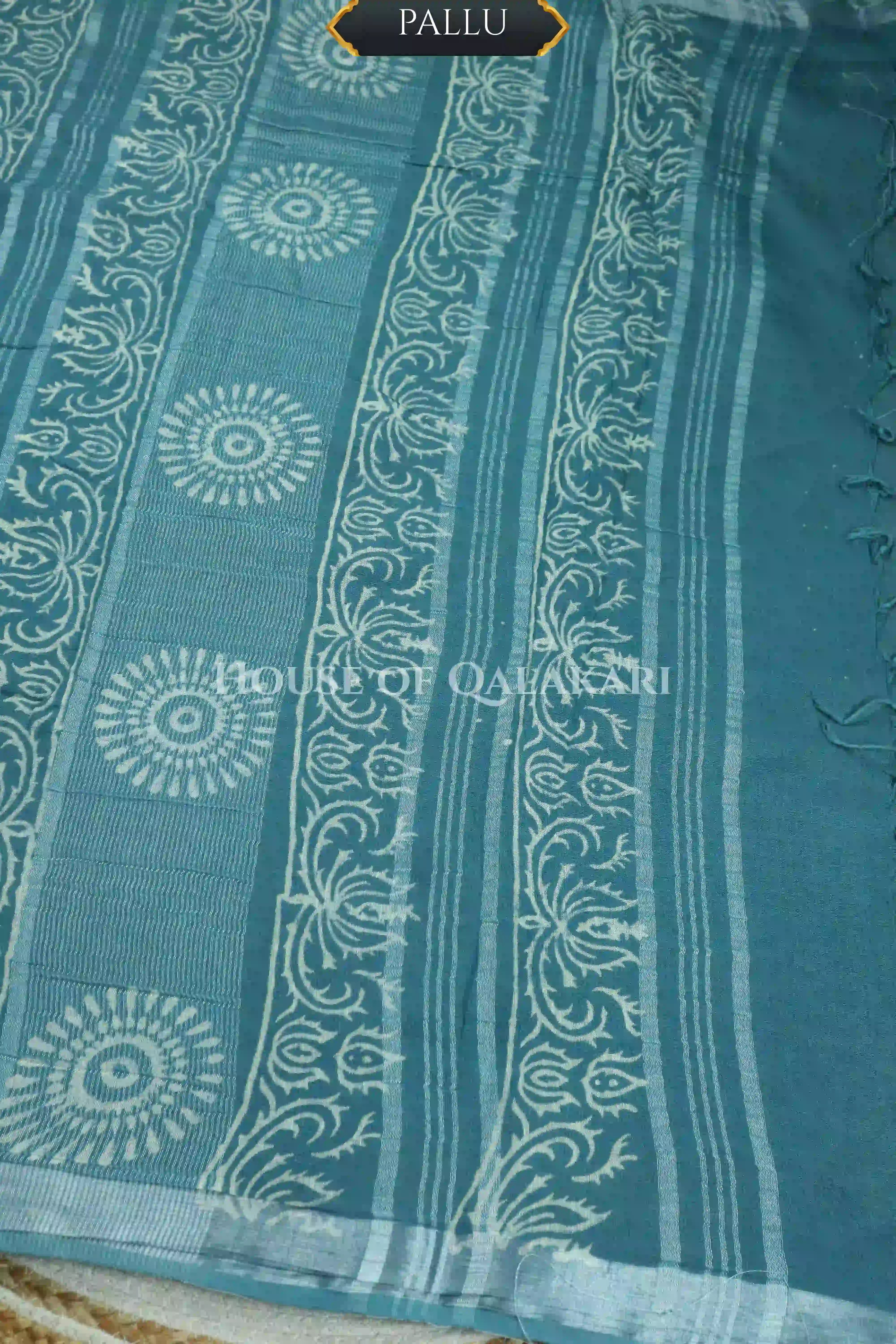 linen cotton saree 497 pallu