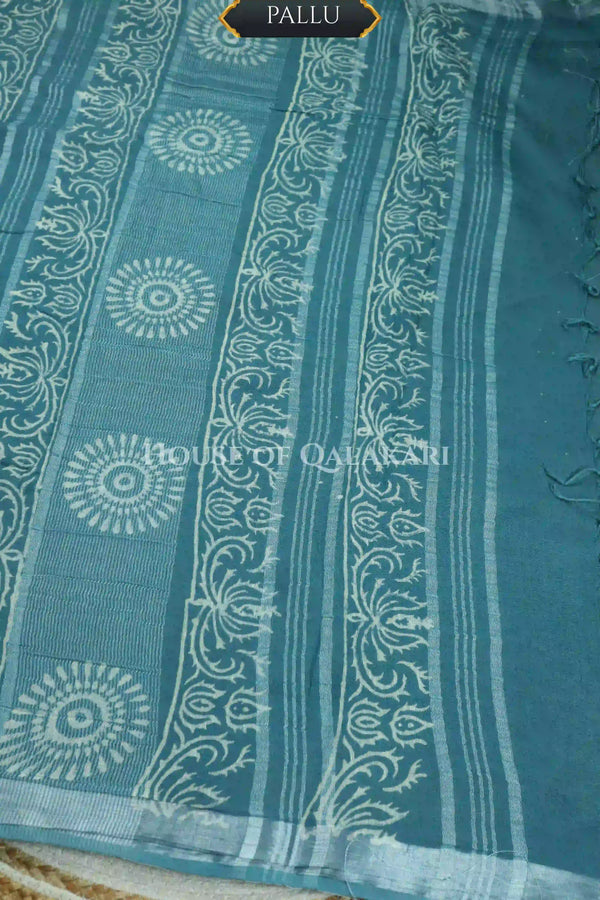 linen cotton saree 497 pallu