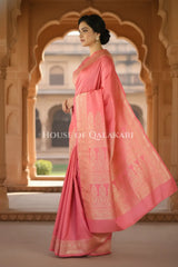 pure silk saree side pose