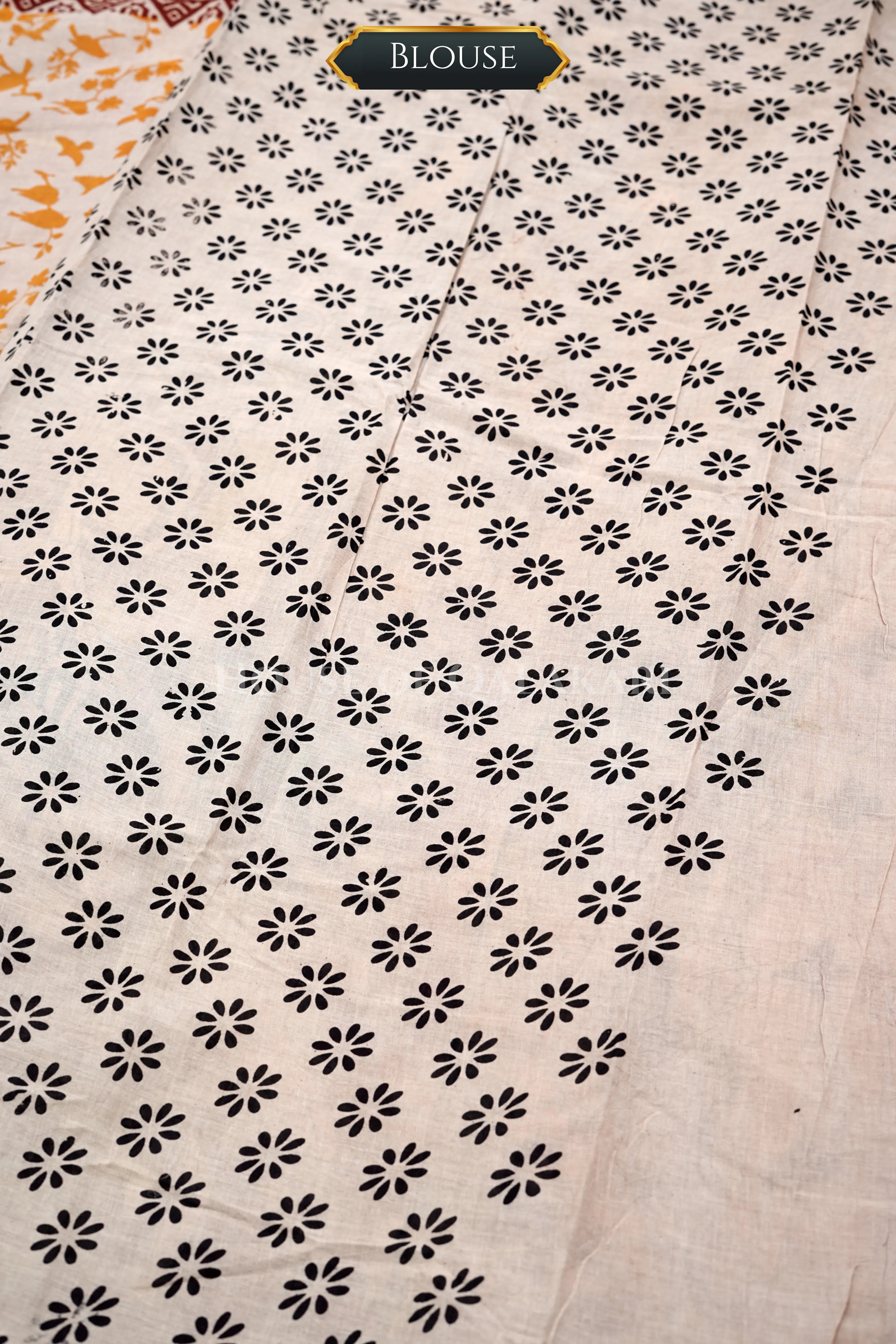 cotton kalamkari saree 0455 blouse