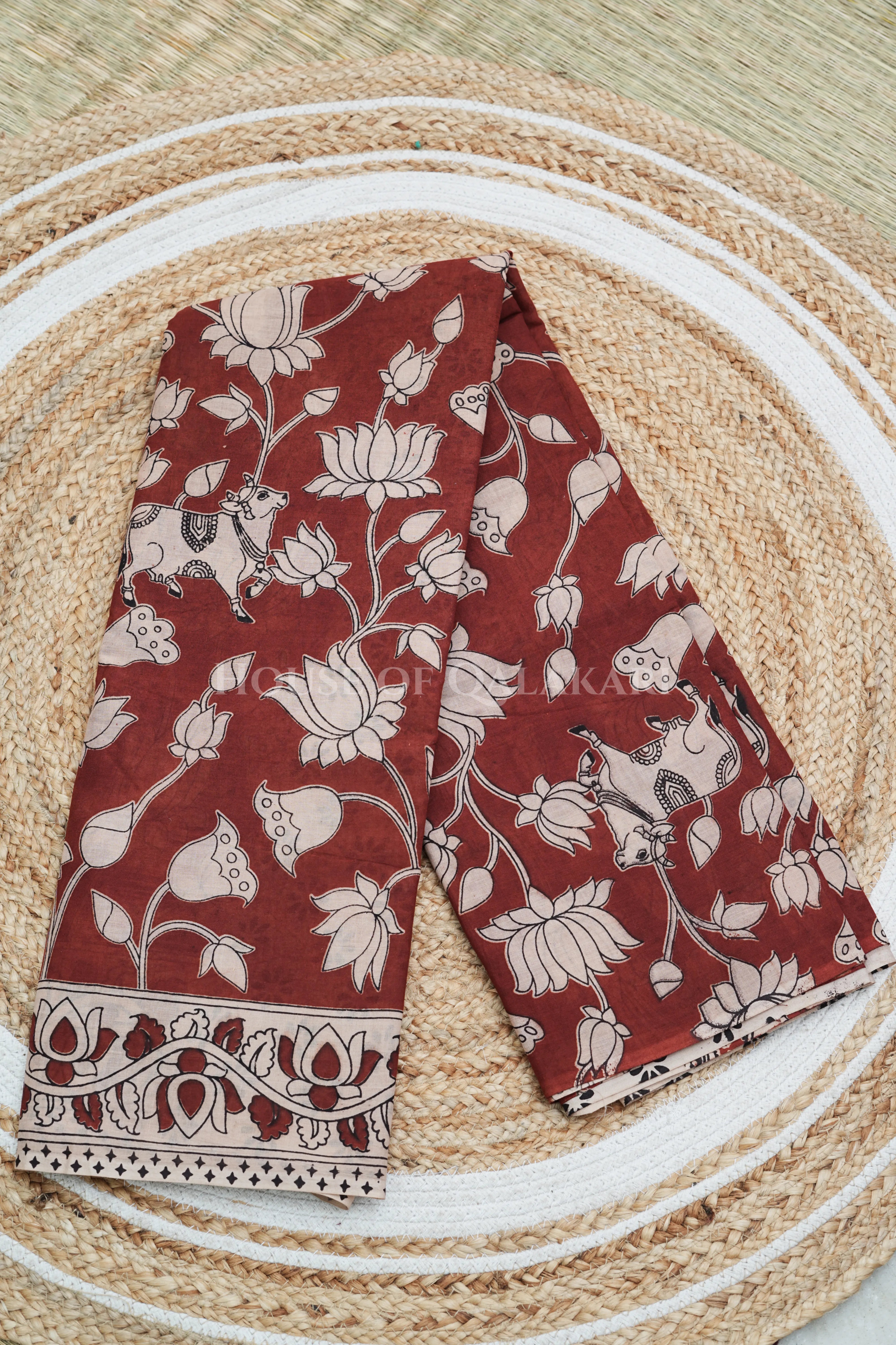 cotton kalamkari saree 0456 product