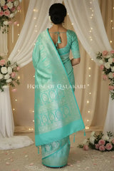 Pure Silk Saree back pose