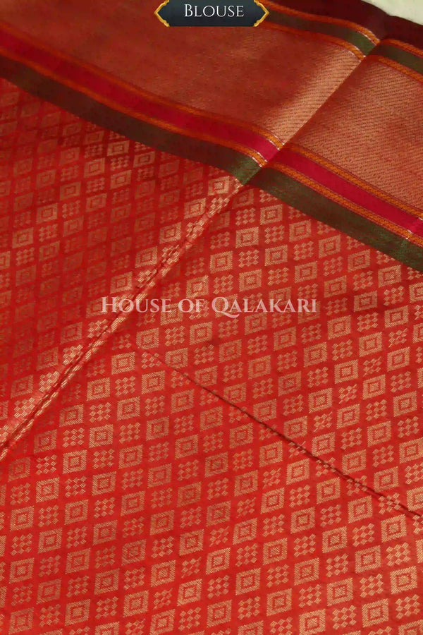 Mulmul cotton patola saree blouse