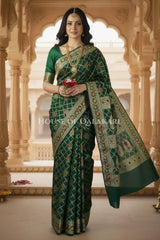 Khaddi Georget Silk Saree Bridal Pose
